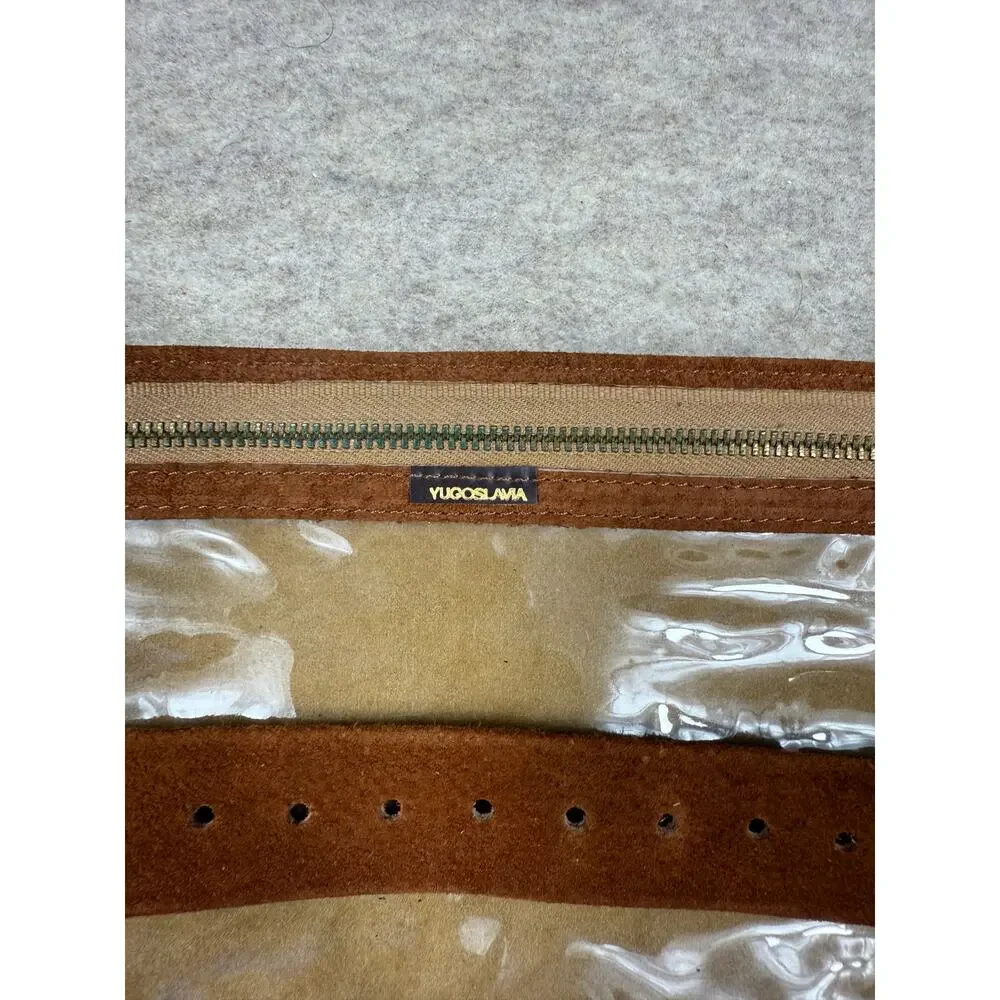 Bond Street Leather Suede Travel Jewelry Holder